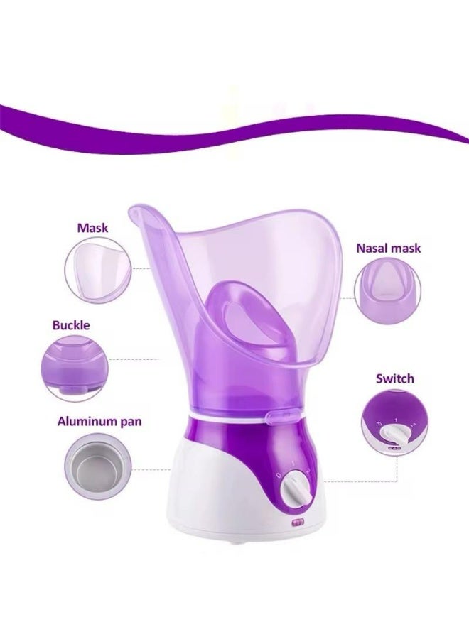 NTFS Beauty Nano Ionic Facial Steamer for Deep Pore Cleansing, Hydration & Blackhead Removal – Hot Mist Face Spa with Aroma Therapy, Adjustable Steam & Nose - Image 4